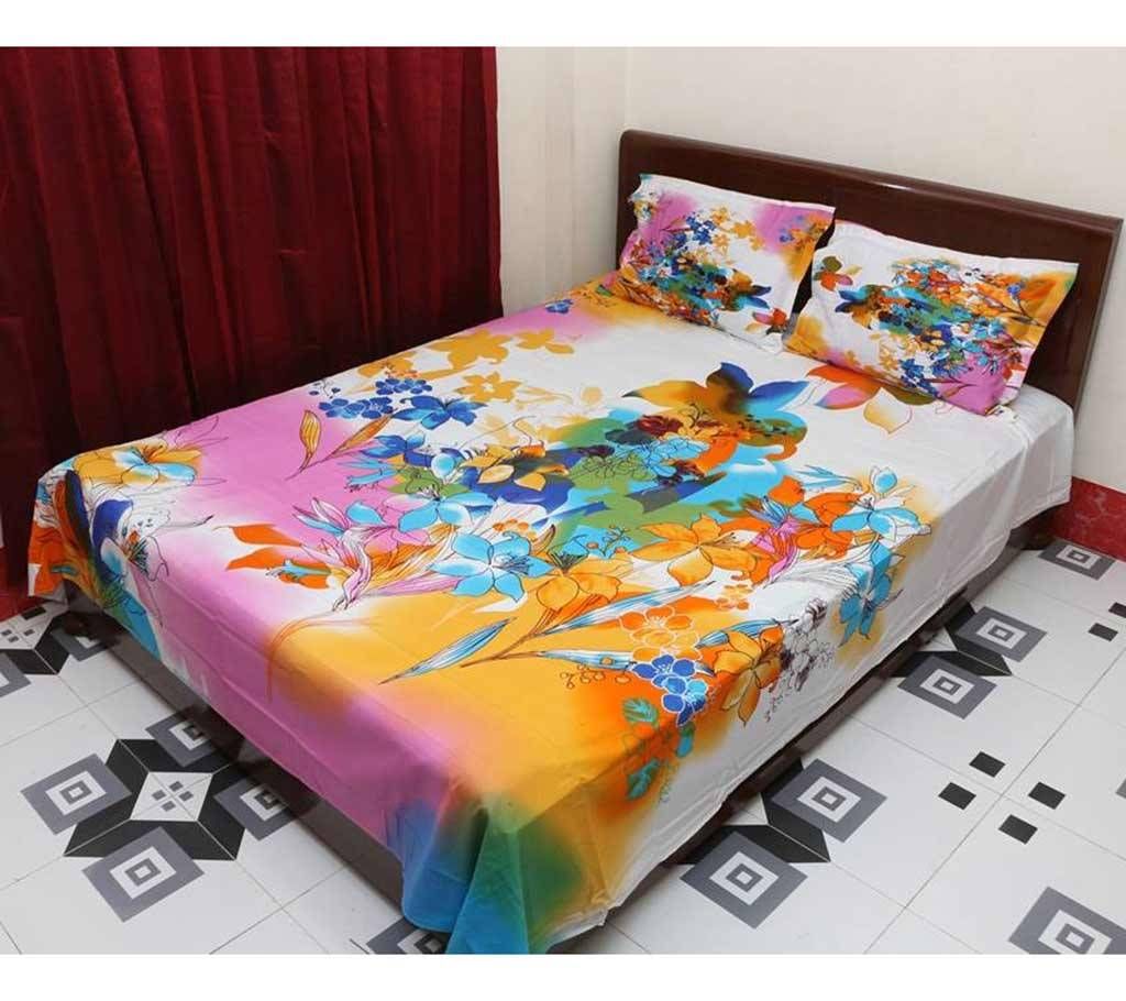 double size panel bed sheet set-3 pieces 