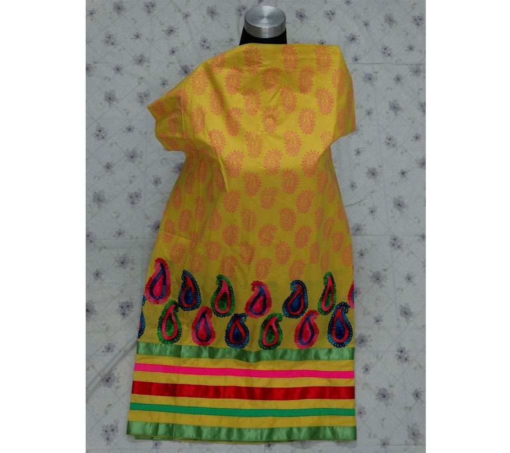 Unstitched Embroidery Kashmiri Cotton Single Kameej