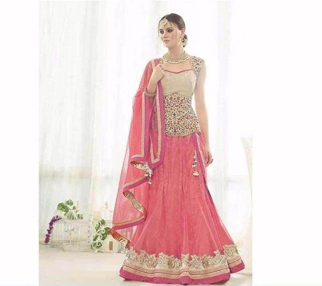 semi stitched Georgette three piece