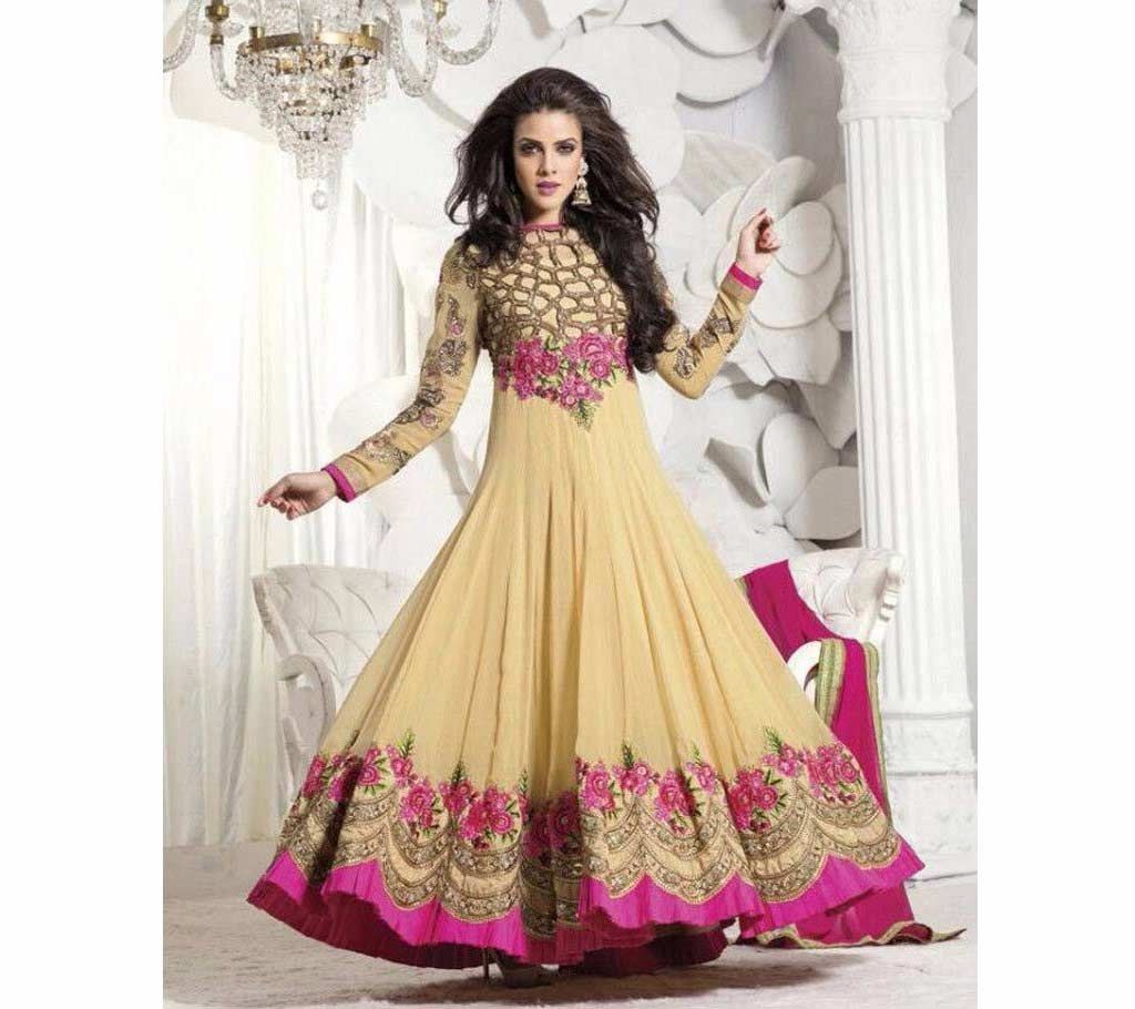 semi stitched anarkali Georgette long party suit