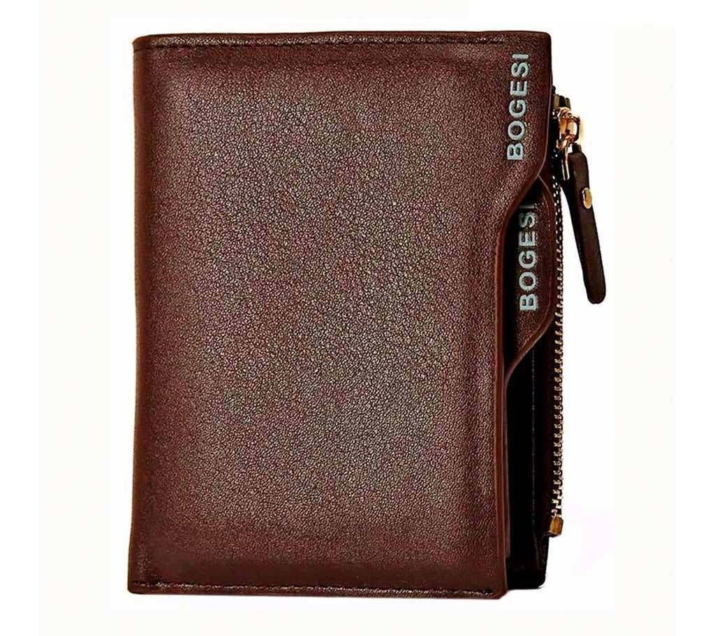 Bogesi regular shaped gents wallet- brown 