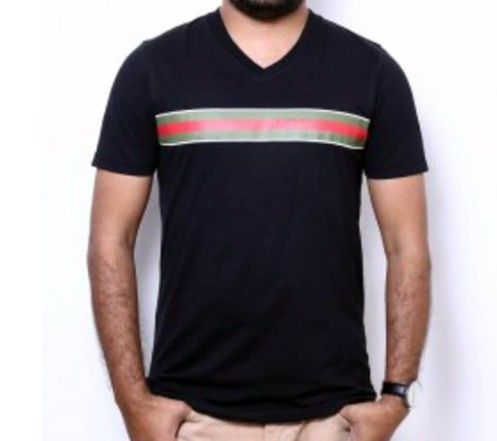 V shaped neck men's t-shirt