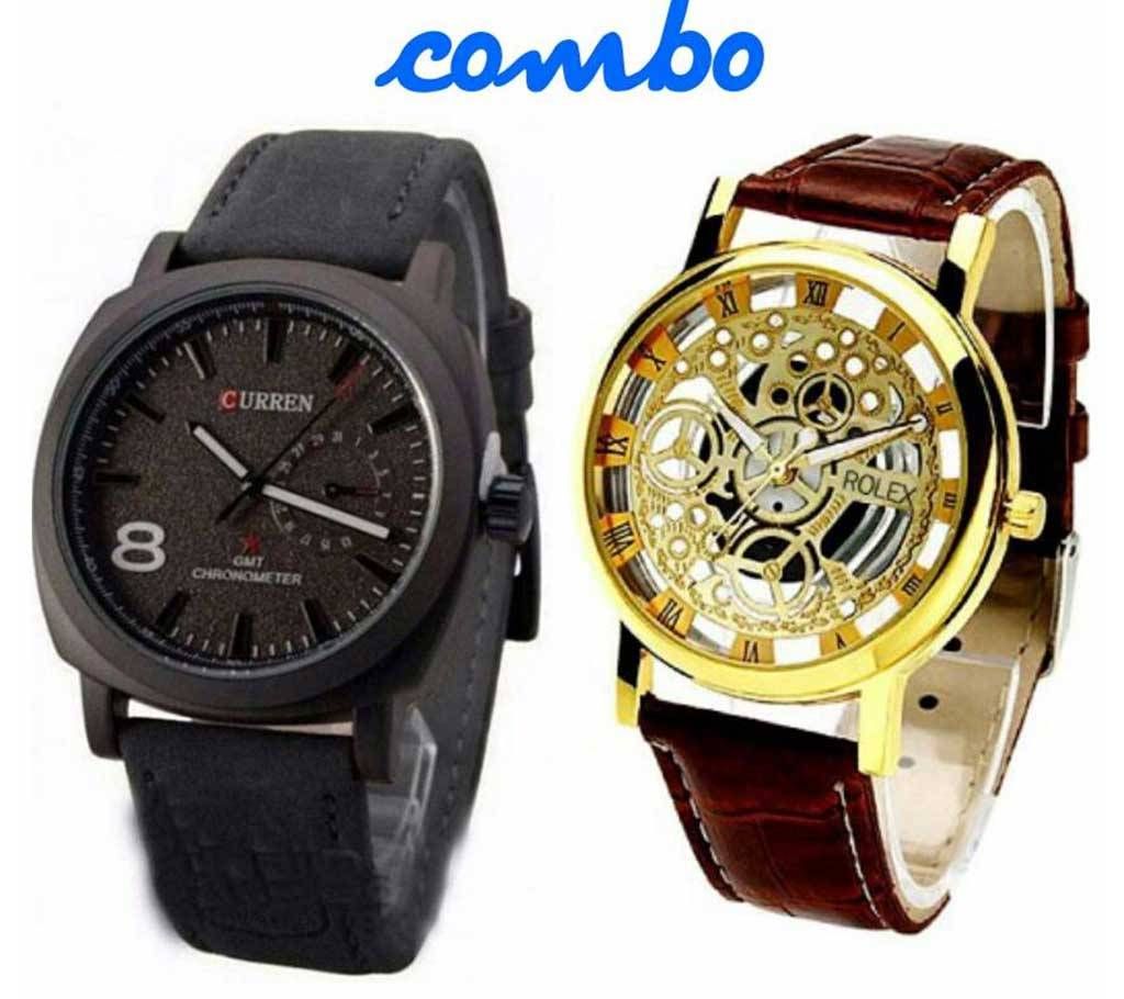 CURREN+ Rolex (copy) gents wrist watch combo 