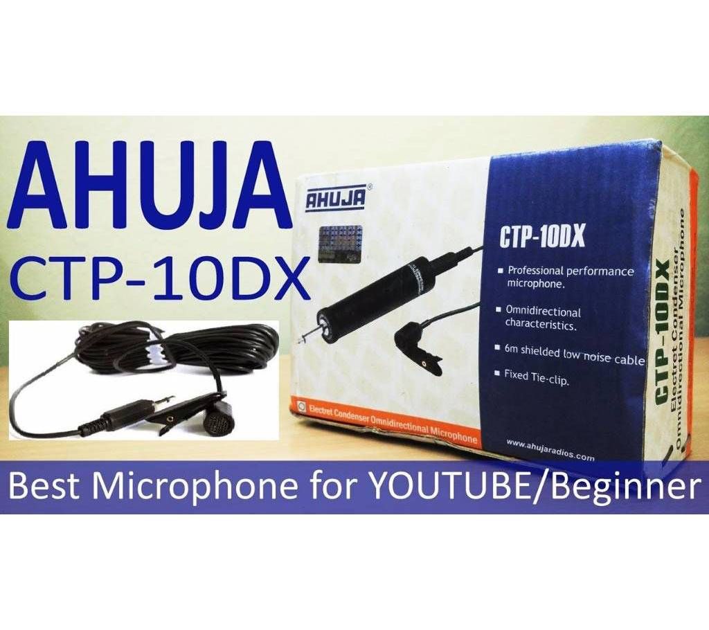 Ahuja CTP 10-DX Clip Microphone - Black