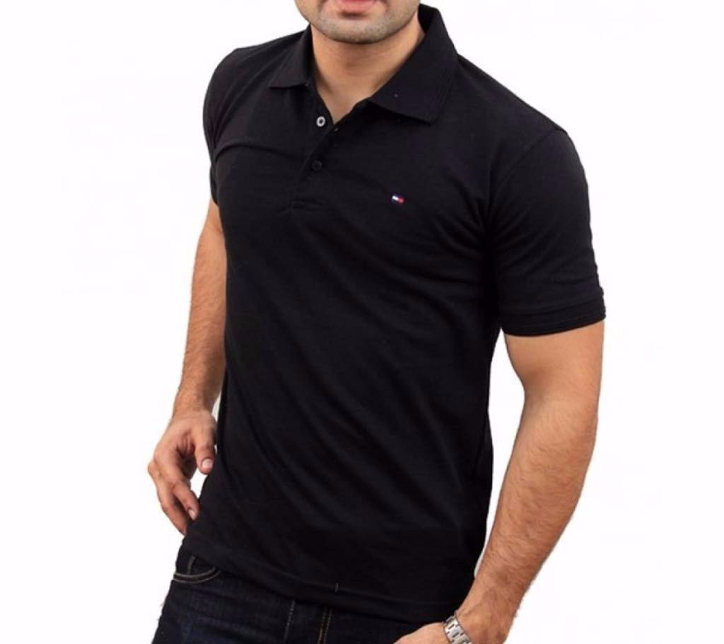 TOMMY Solid Color Cotton Polo T-Shirt (Copy)