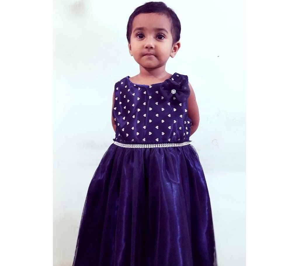 Girls Sleveless Georgette Party Frock 