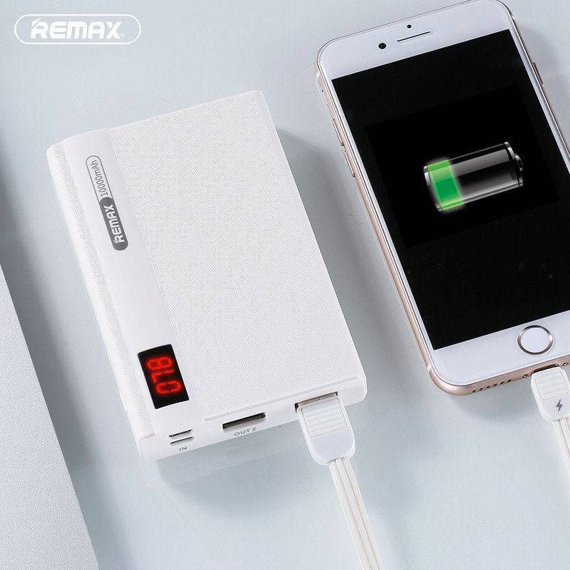 Remax 10000mAh LED Display Power Bank with 2 USB Port