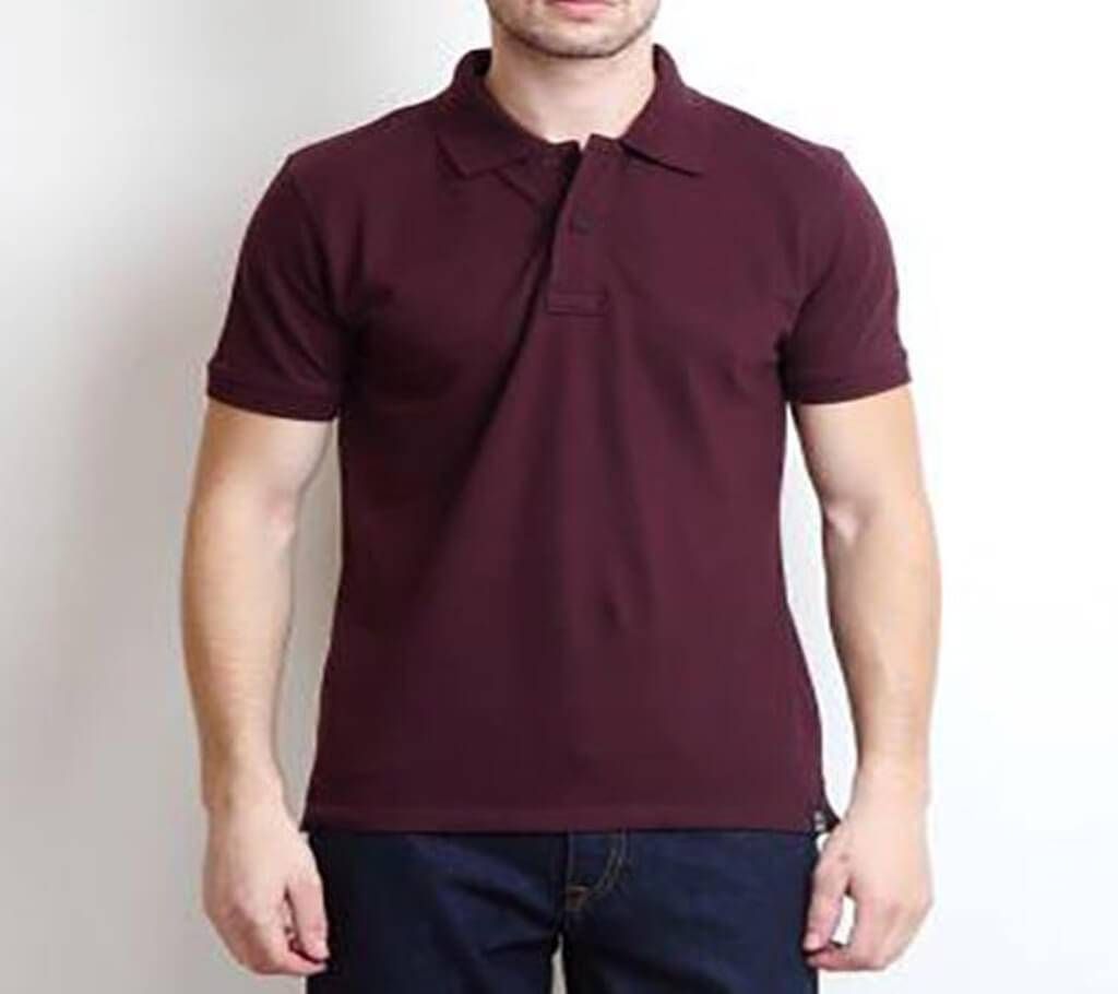 Men's Cotton Solid Color Polo Shirt