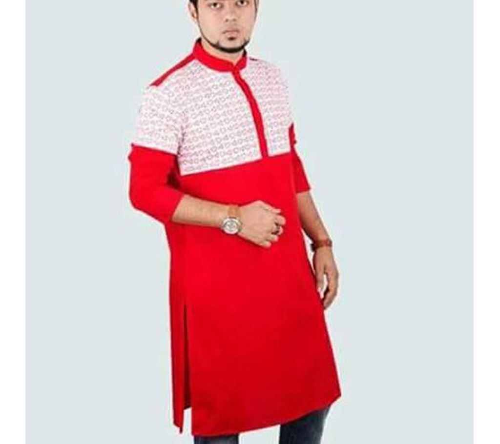 Men's Regular Fit Cotton Punjabi 