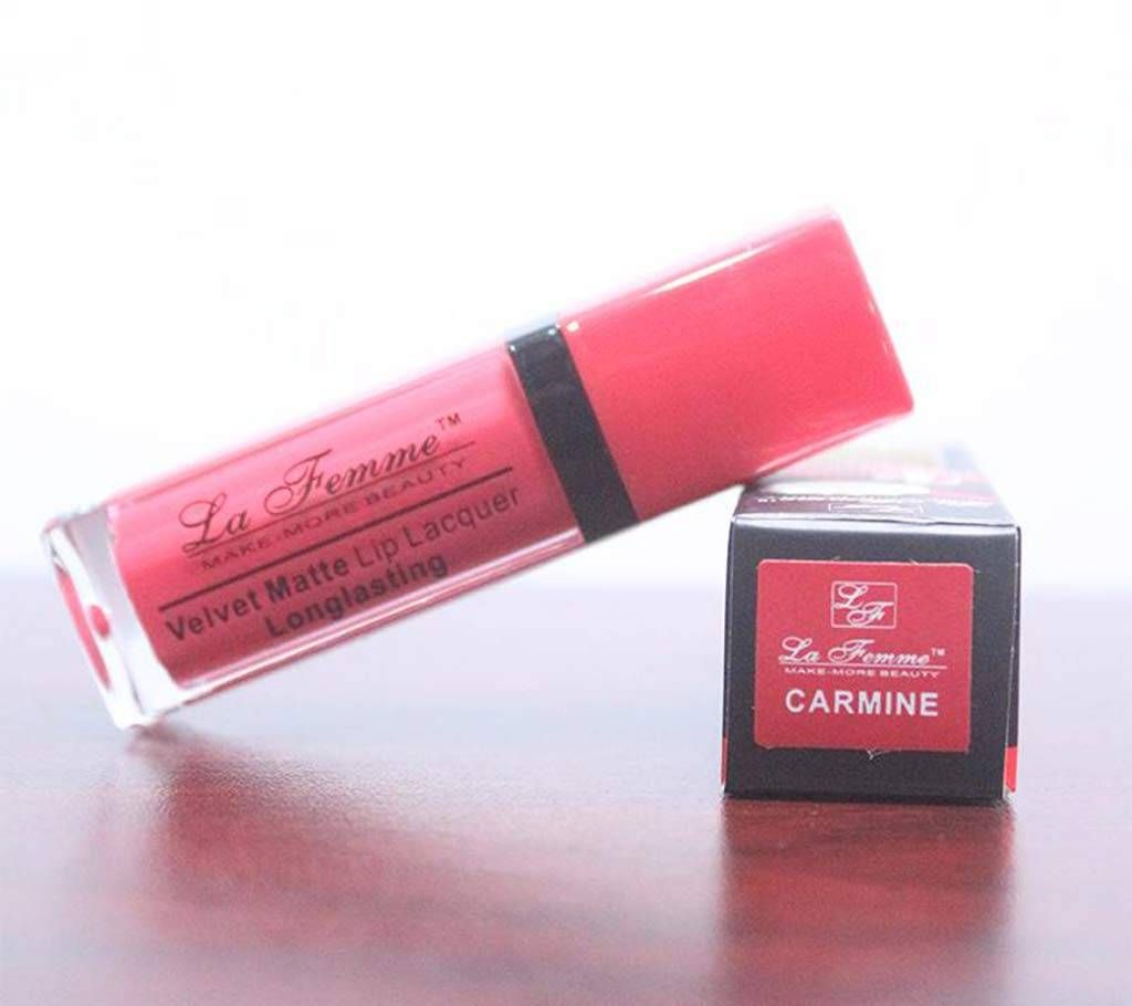 La Femme Velvet Matte Lipstick-Carmine