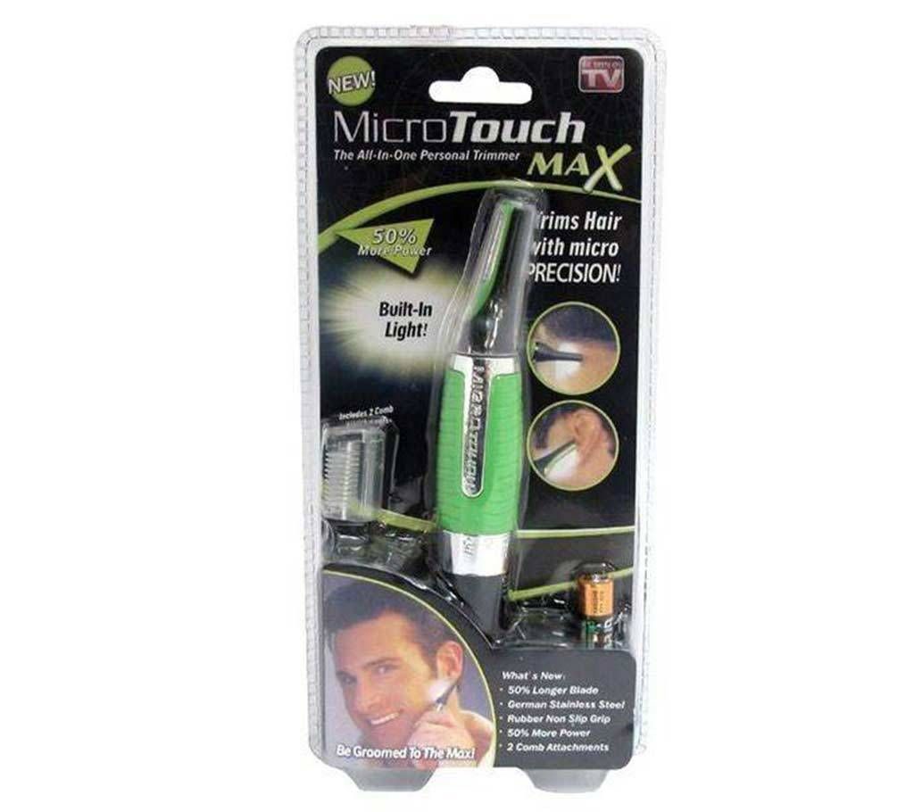 Micro Touch Max Trimmer - Green and Gray