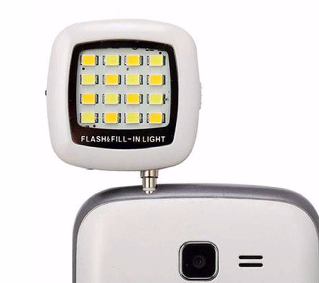 Selfie 16 LED Flashlight - White