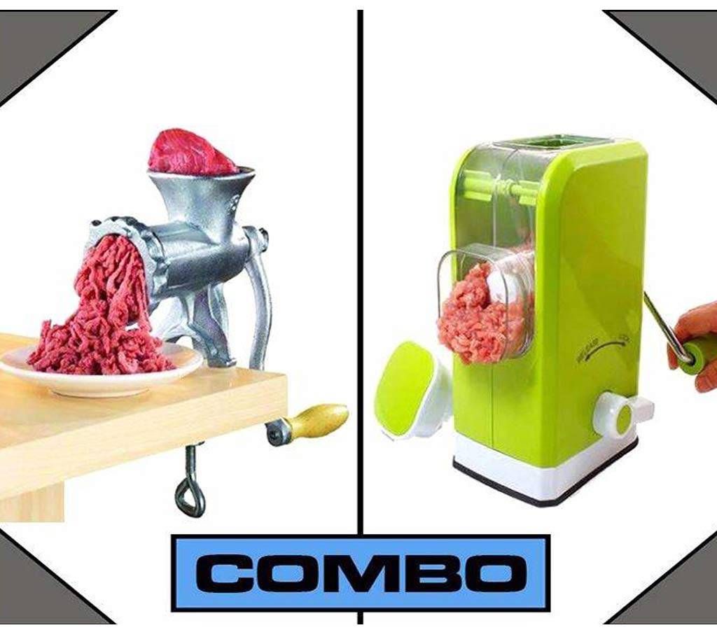 Meat Grinder + Meat Mincer Combo Grren - Offer