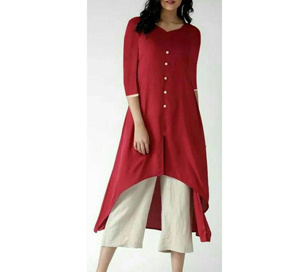 Ladies linen kurti and palazzo
