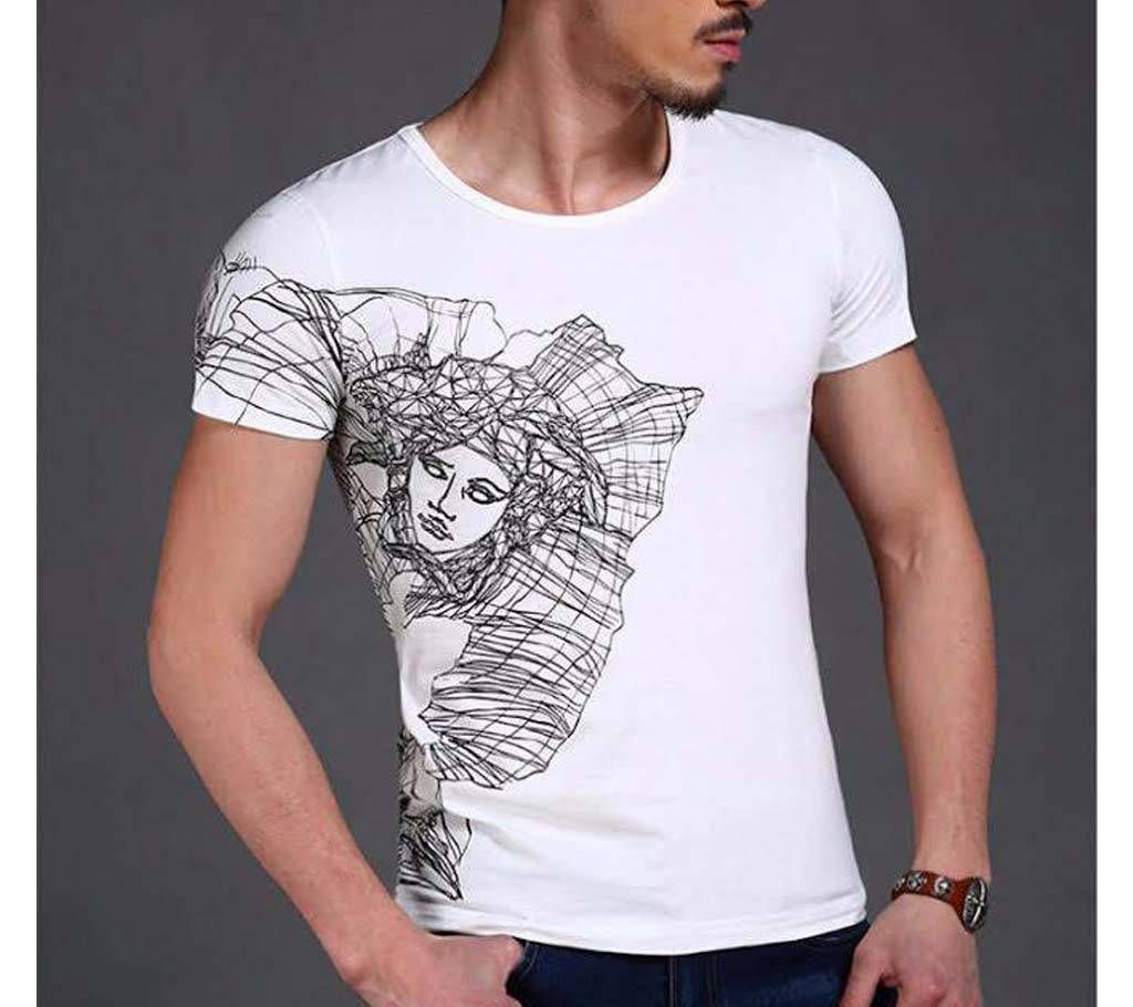 Gents Half Sleeve Round Neck T-Shirt 