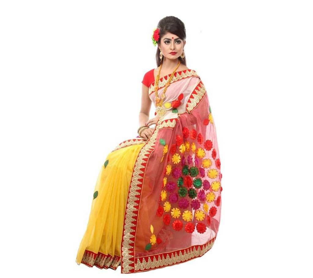 Three shaded tangail cotton sharee 