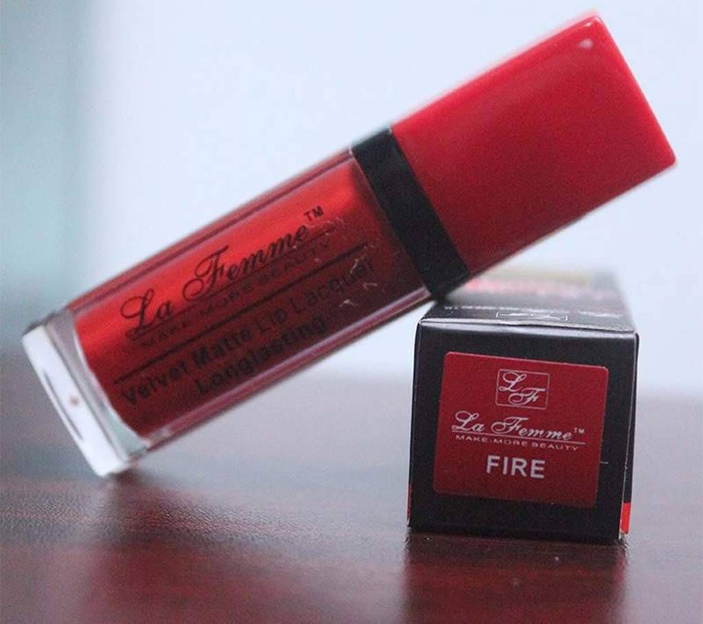 La Femme Velvet Matte Lipstick-Fire