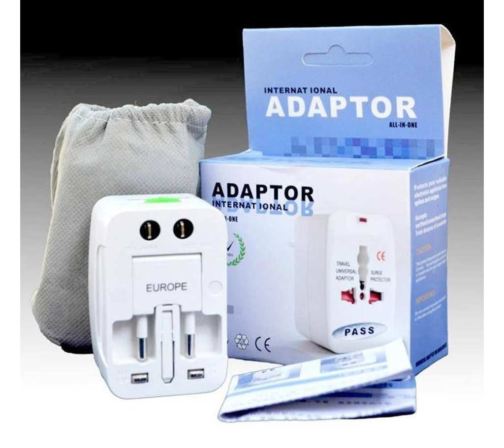Multi-outlet Universal All in 1 Travel Adaptor