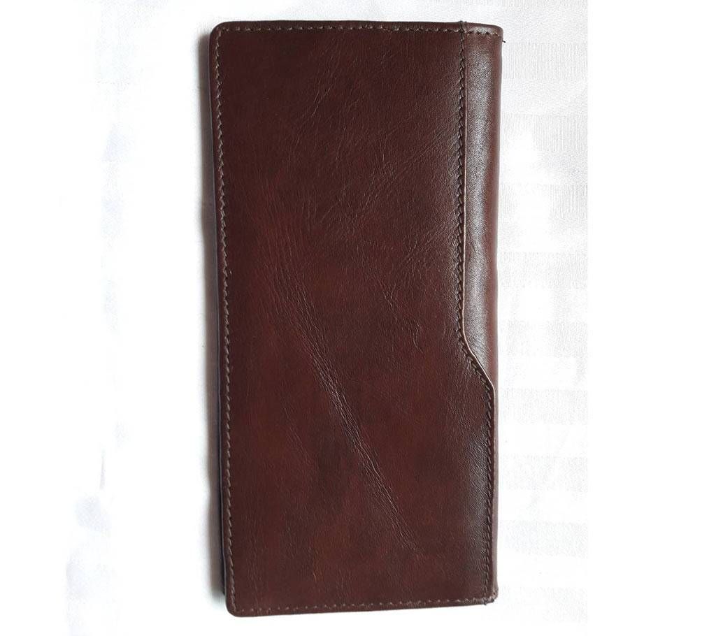 Gents long shaped leather wallet 