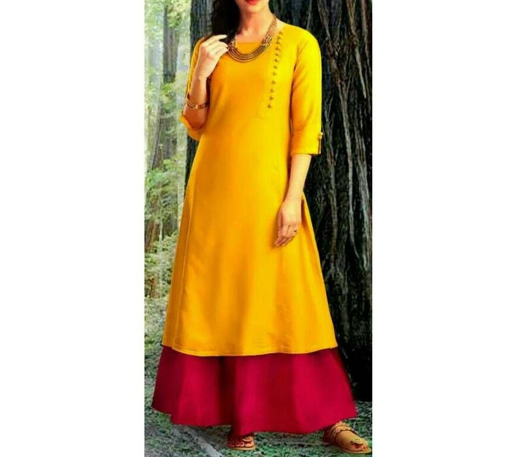 Ladies cotton kurti and skirt