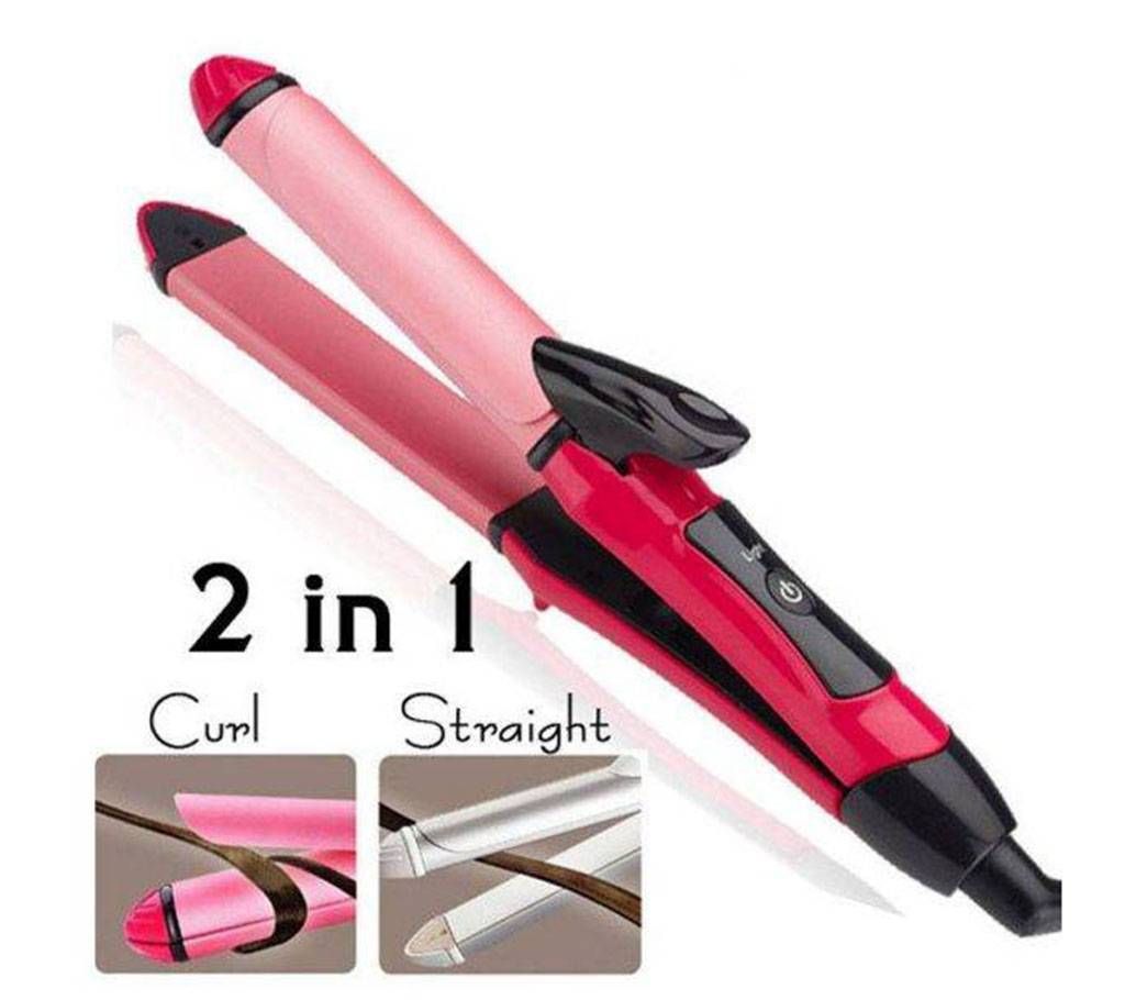 Kemei 2 In 1 প্রফেশনাল হেয়ার স্ট্রেইটনার