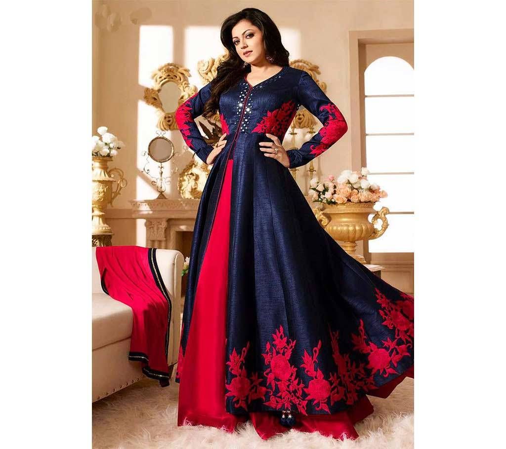 Semi stitched Georgette Long Party Dress - Copy