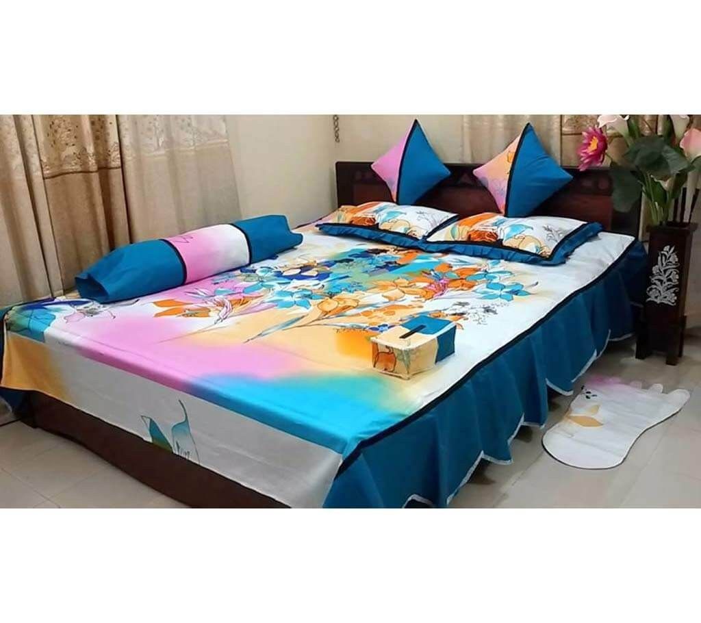 8 pcs Cotton Double Size Bed Sheet Set
