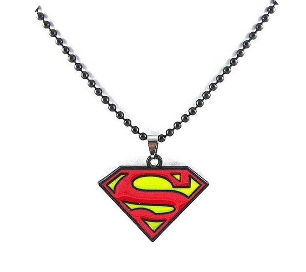 Superman gents pendant with Chain