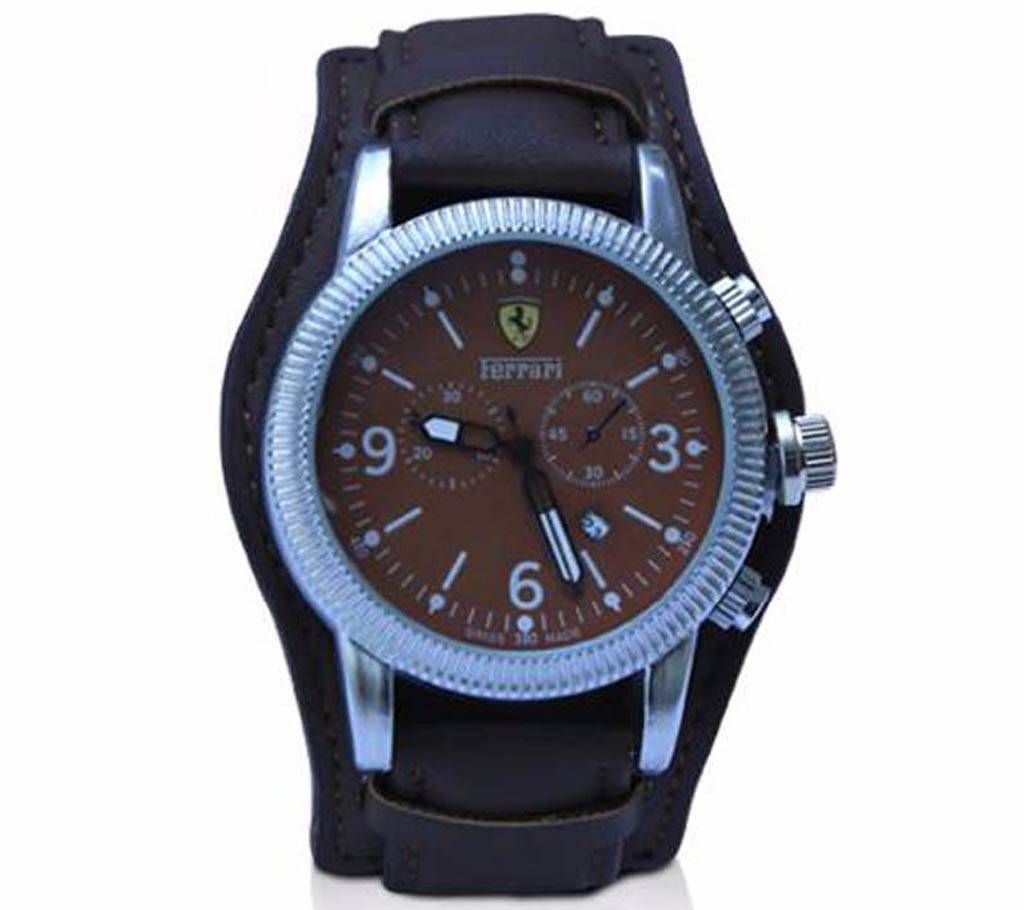 Ferrari PU leather gents watch-copy 