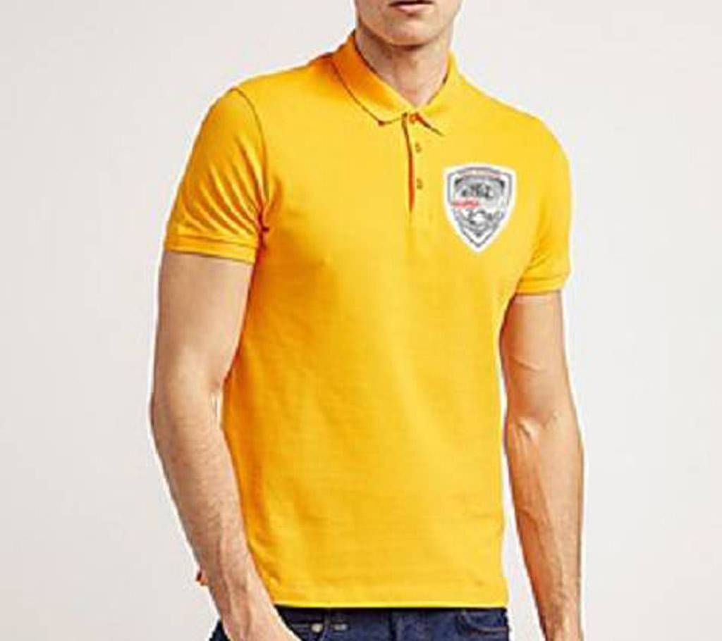 Menz yellow polo shirt