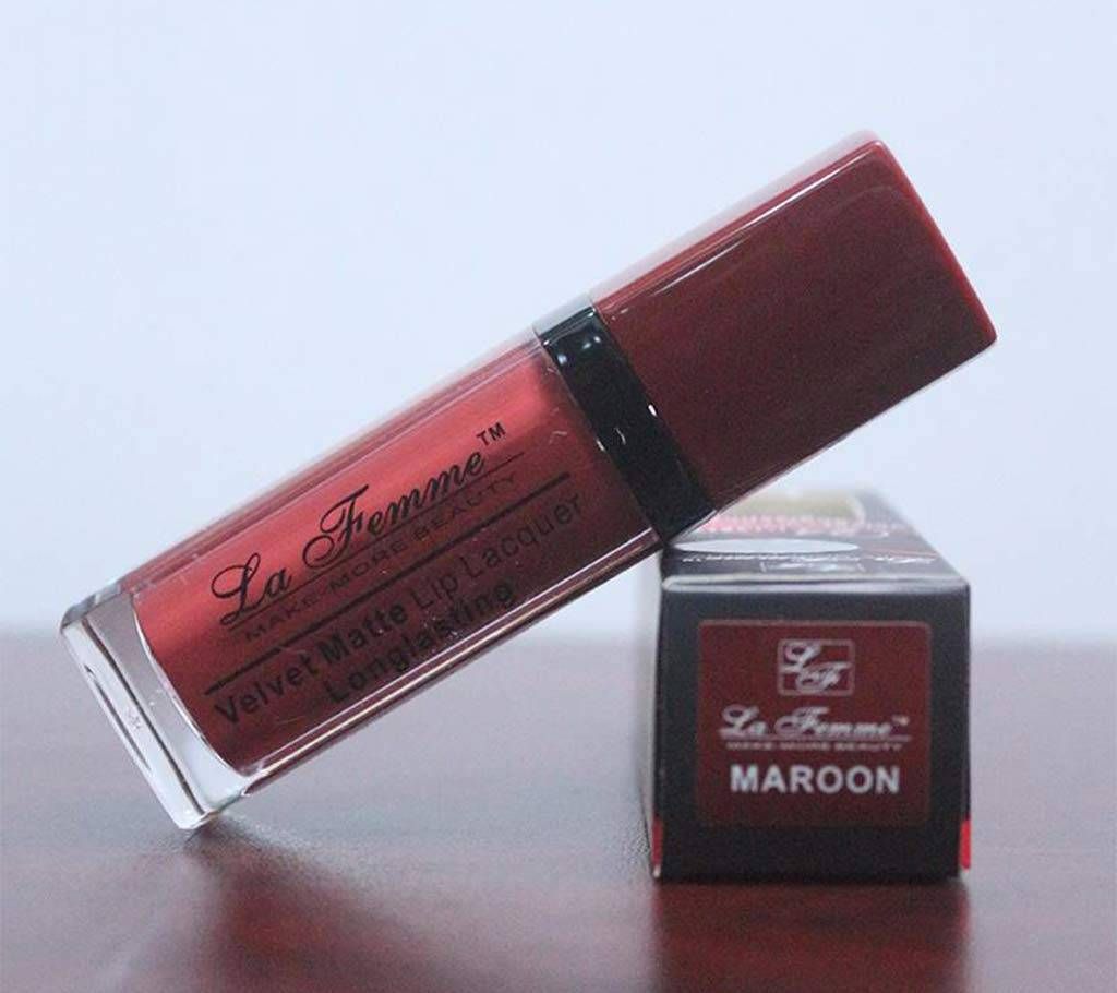La Femme Velvet Matte Lipstick-Maroon