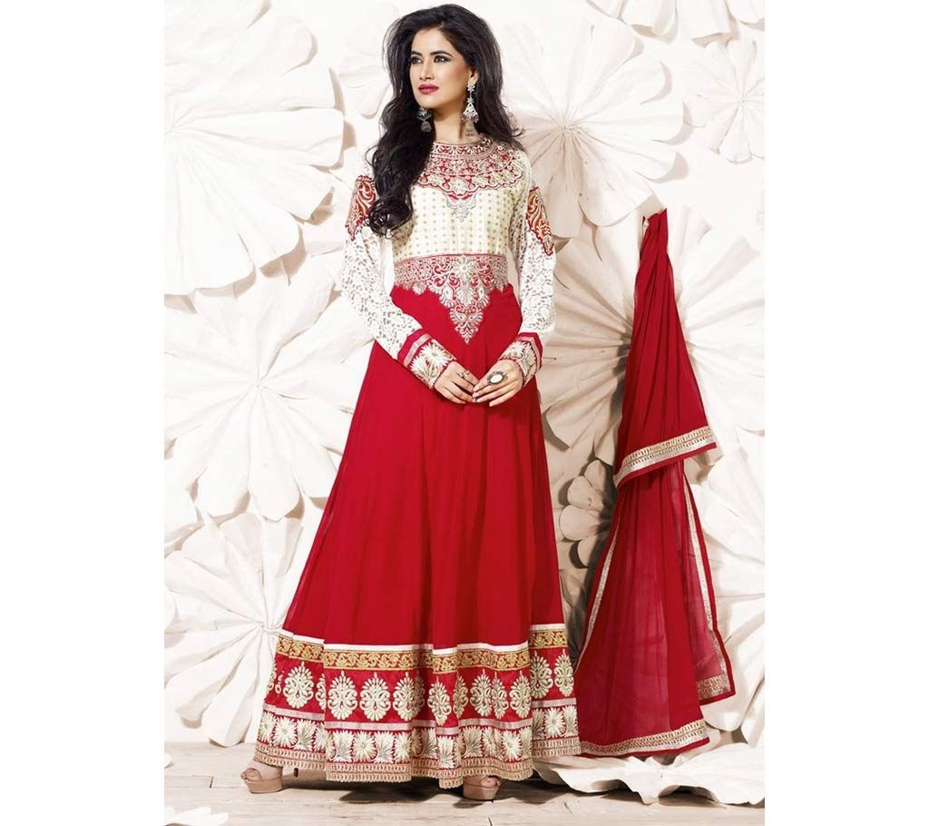 Semi stitched Indian soft Georgette three piece-copy 