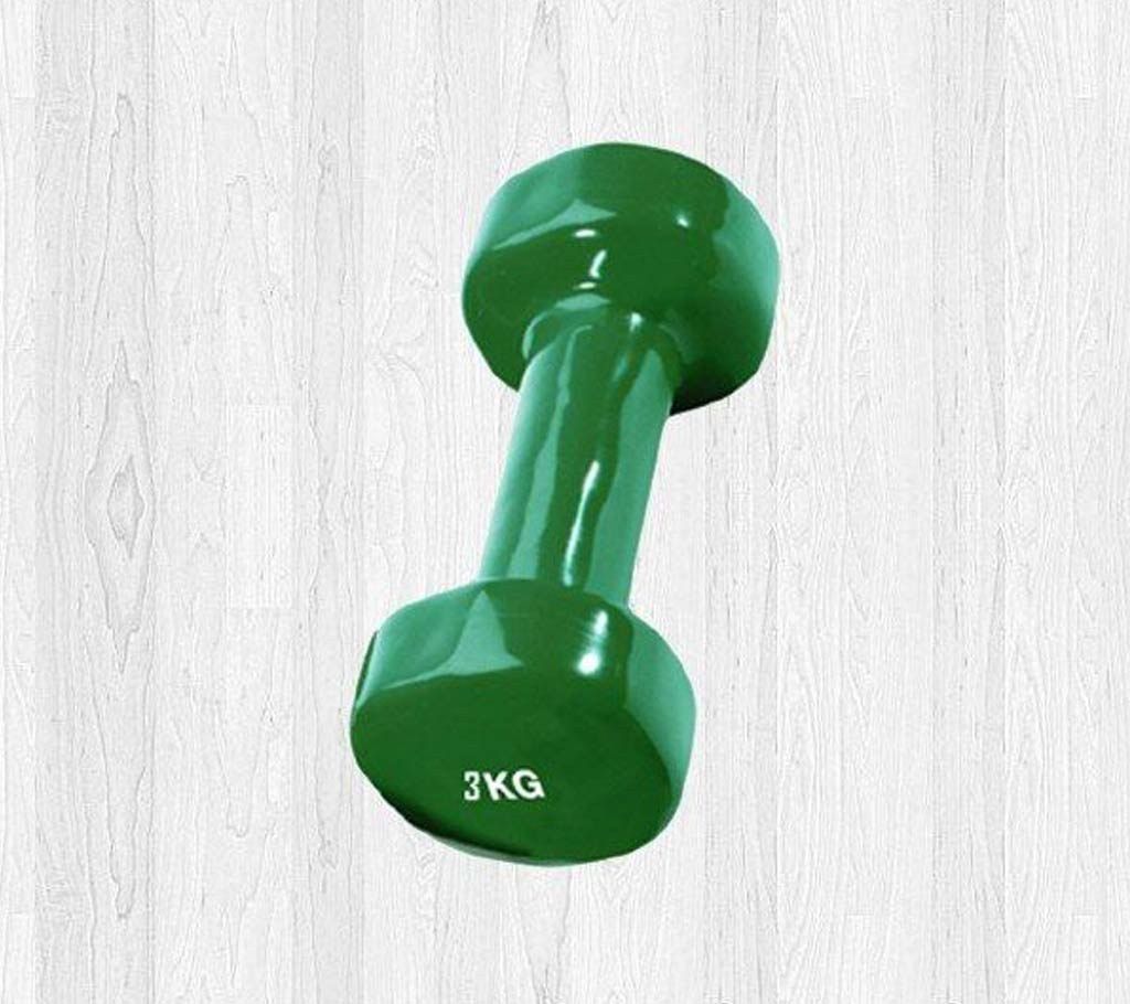 Rubber Dumbbell - 3 kg