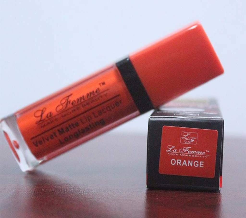 La Femme Velvet Matte Lipstick-Orange