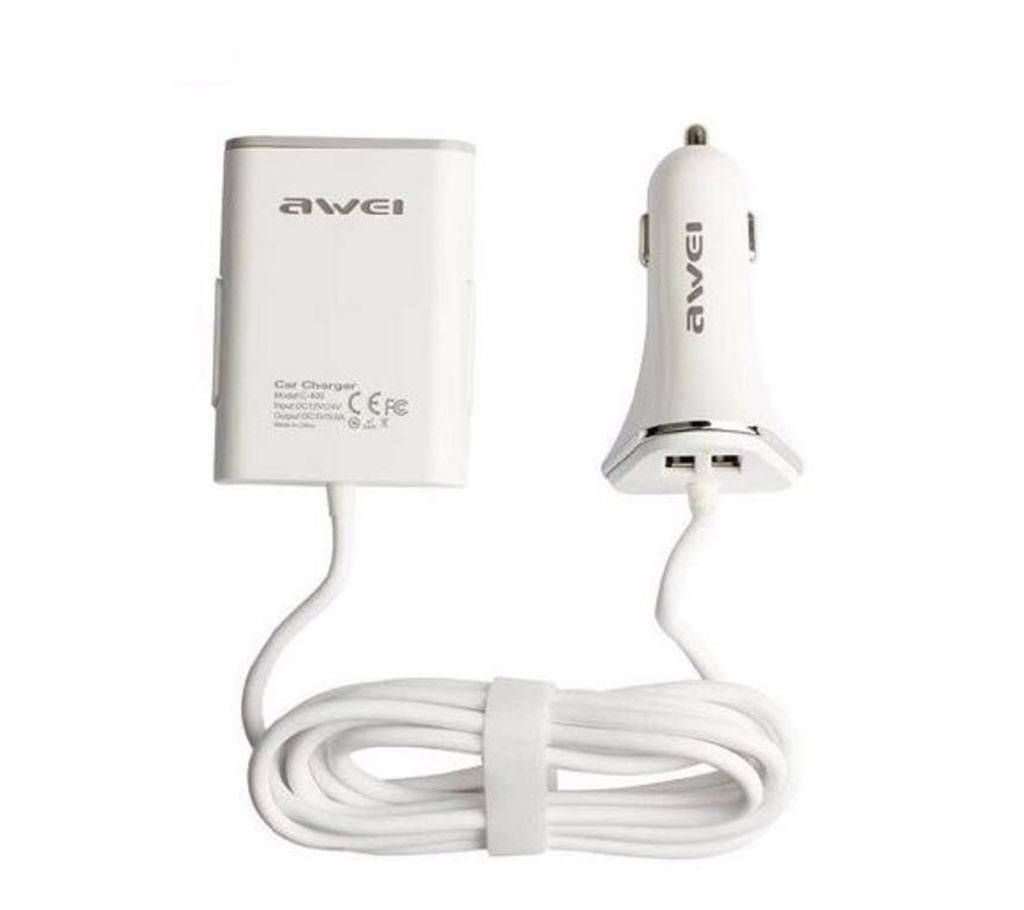Awei C-400 Car Charger with 4 USB Slot 