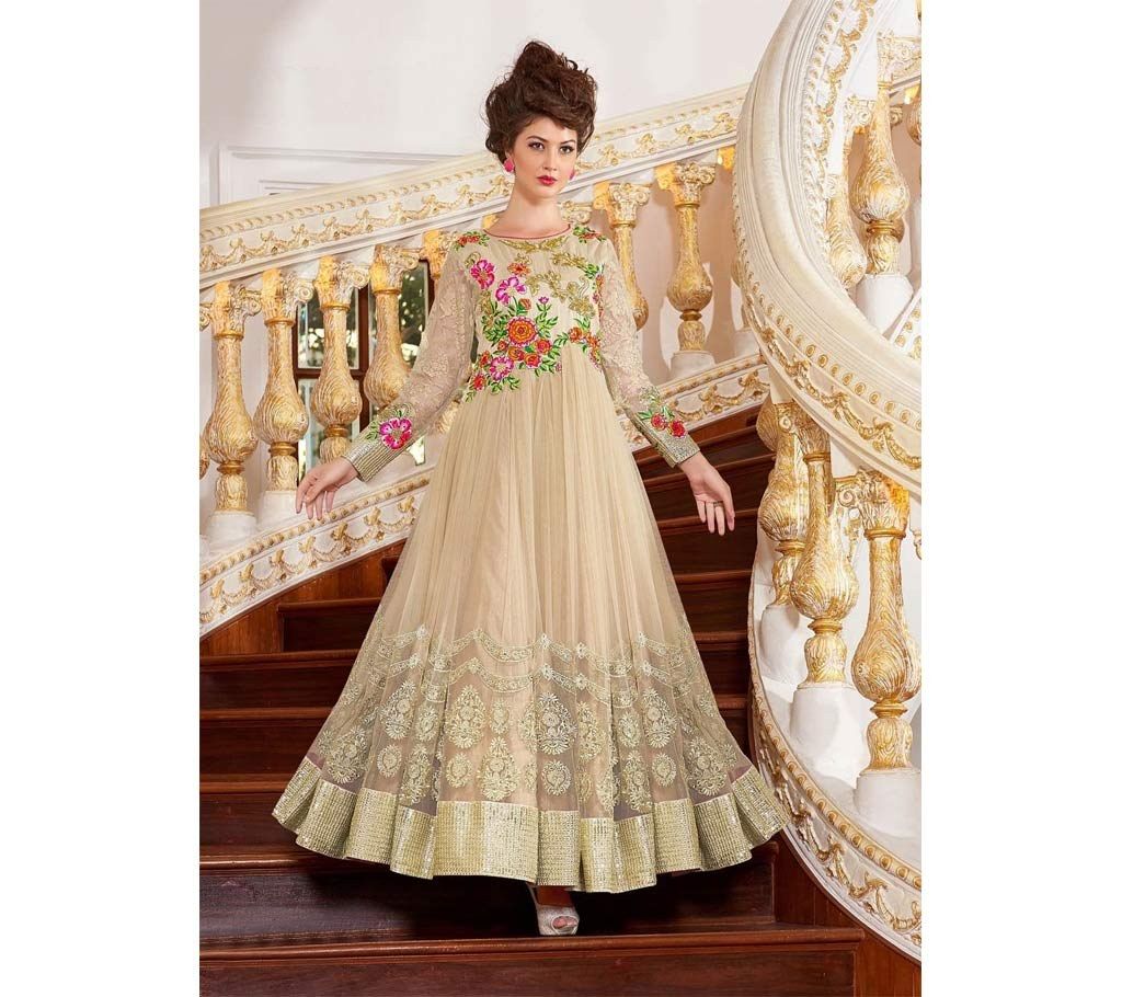 Semi stitched Indian net three piece-copy 