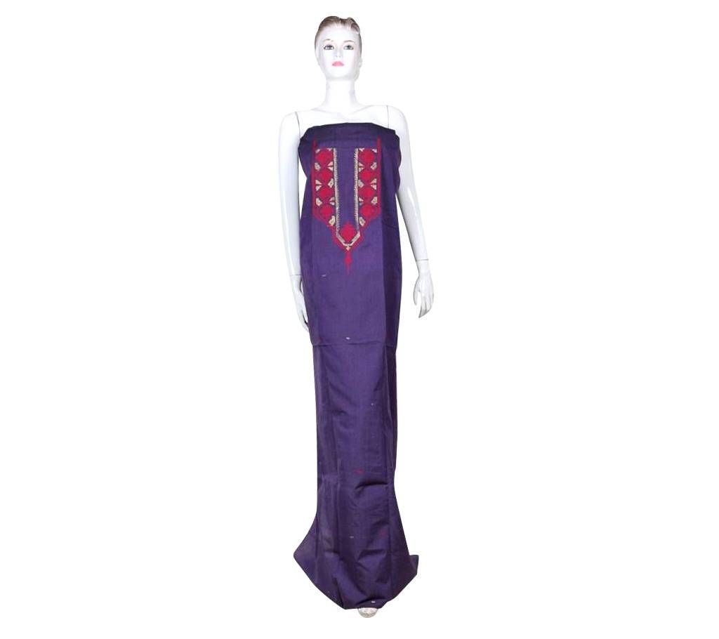 Unstitched Cotton Single Kameej (Purple)