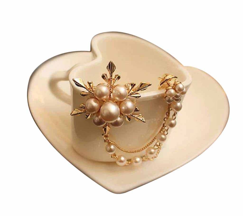 Artificial setting hijab brooch