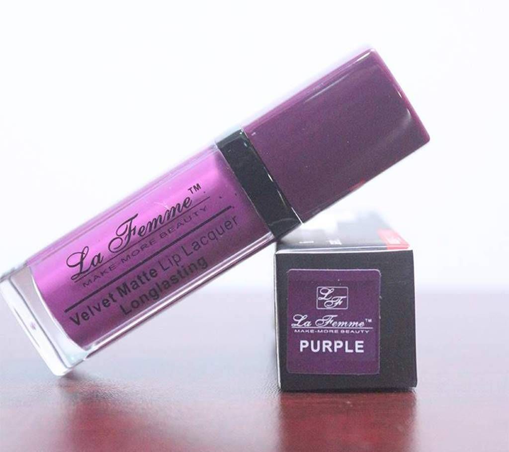 La Femme Velvet Matte Lipstick-Purple