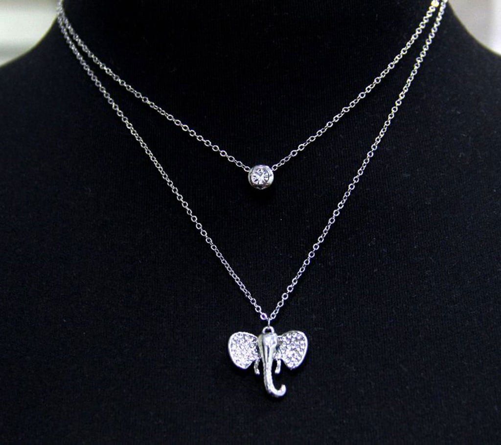 Double layer butterfly shaped pendant