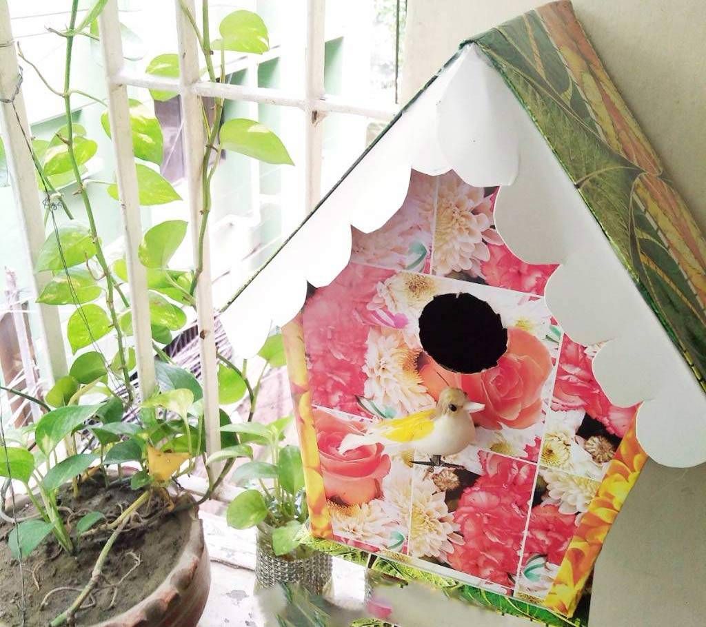 Paper bird house