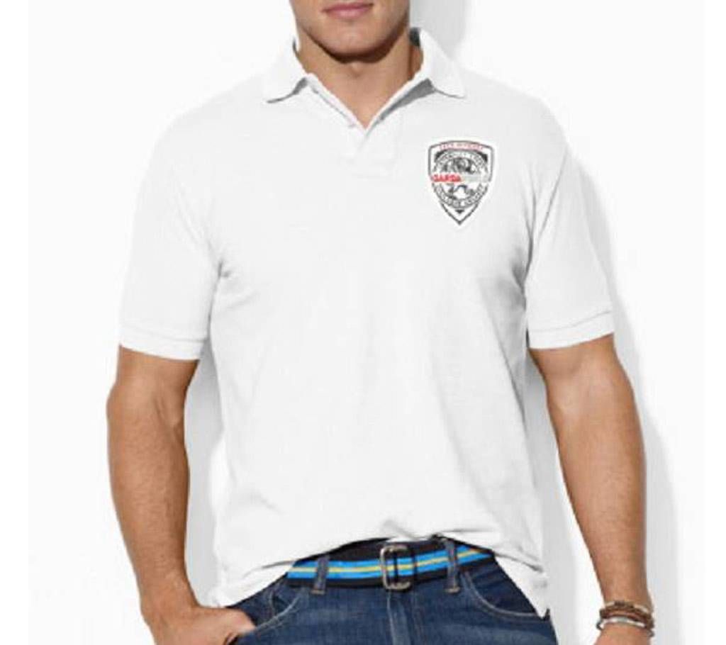 Menz white polo shirt