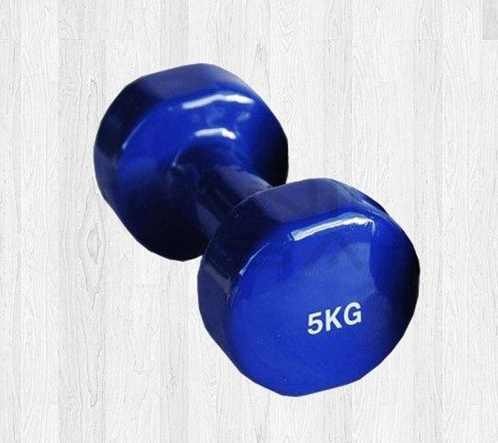 Rubber Dumbbell - 5 kg