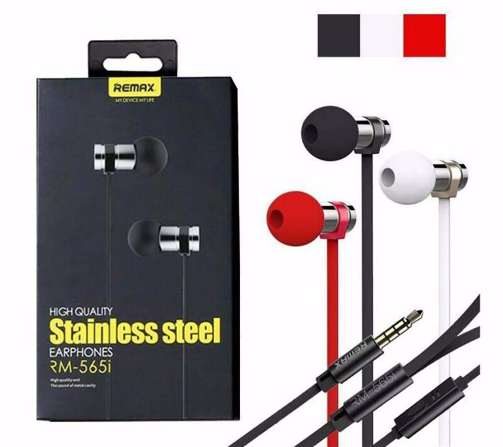 Remax RM 565i Quality Steel Earphone
