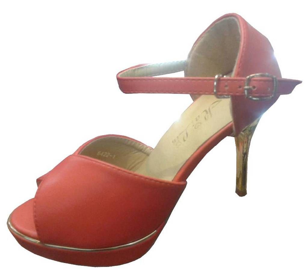 Ladies High Heel Faux Leather Shoe