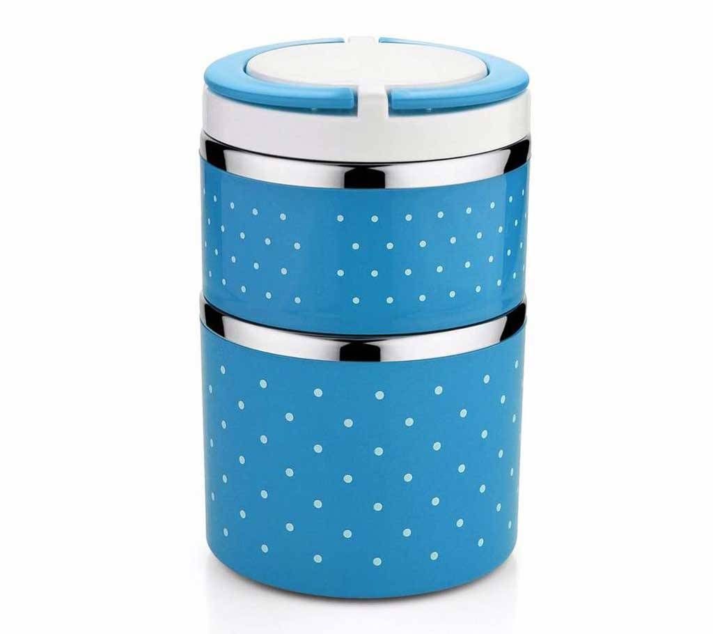 Two layer hot lunch box