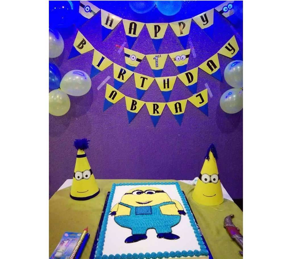 Birthday banner- minion theme 