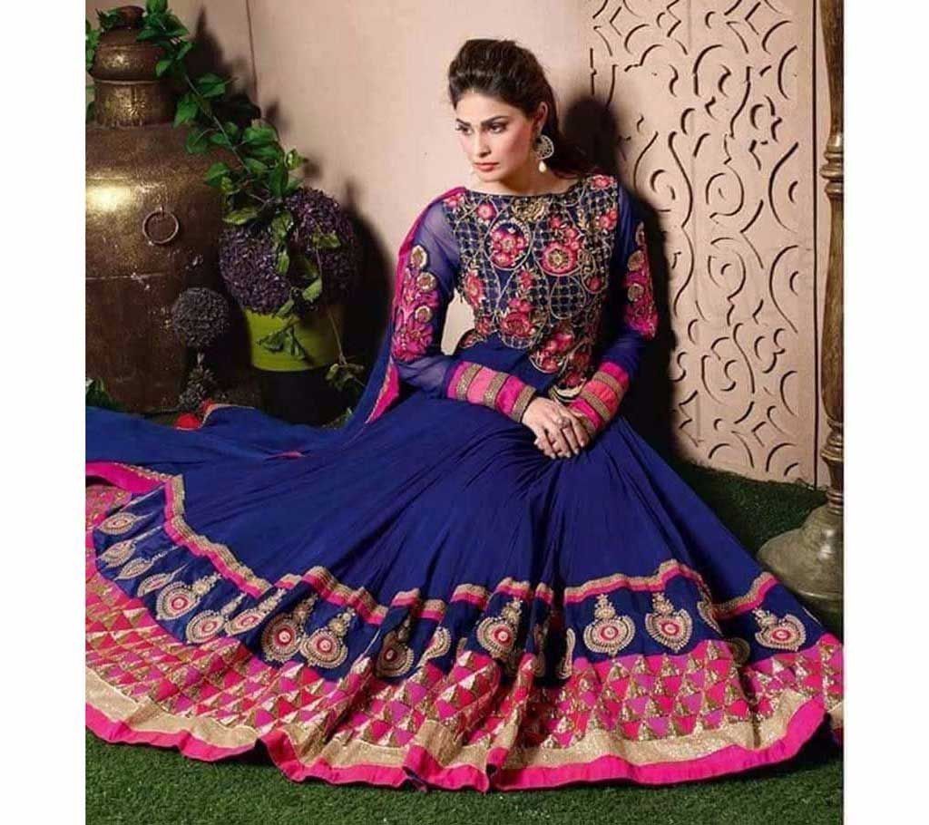 Semi stitched Georgette embroidery Dress (Copy)