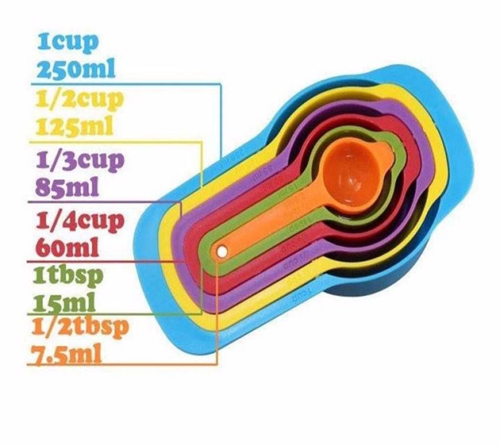 rainbow measurement cup set 