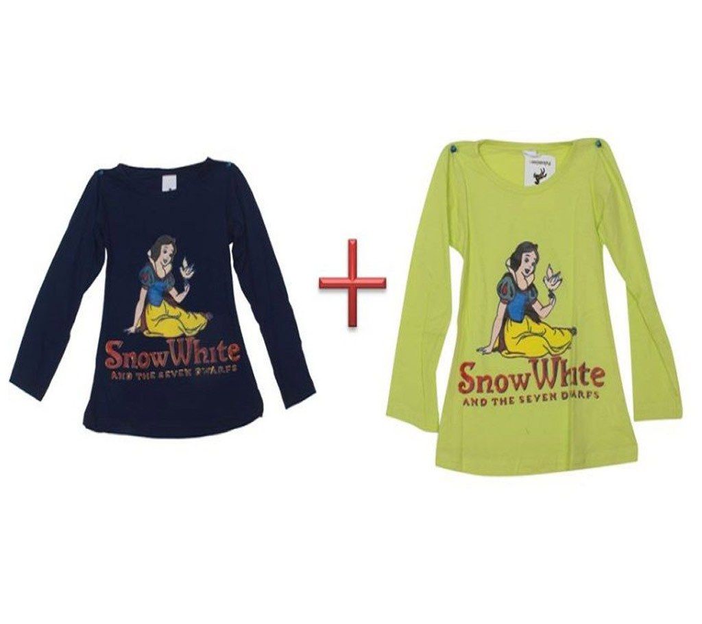 Snow white Kids t-shirt combo 